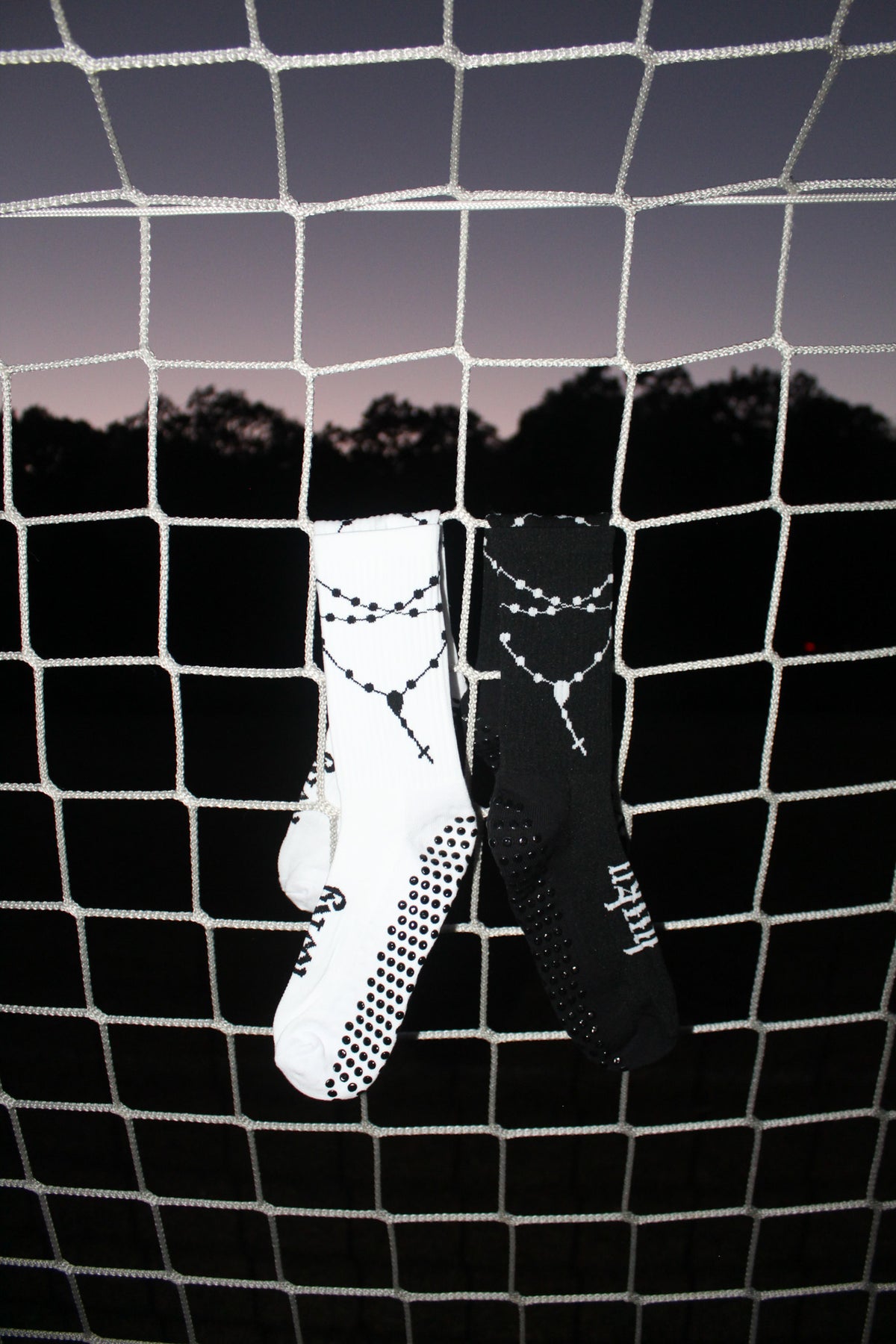 Rosary Grip Socks Bundle (2-Pack) – Black & White
