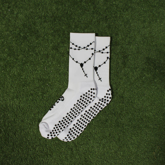 Rosary Grip Socks Bundle (3-Pack) – Black, White & Navy Blue
